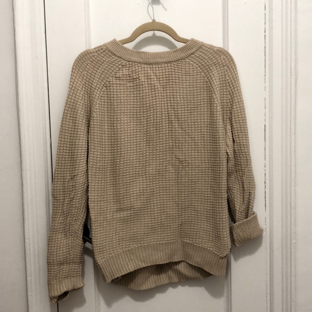 Muji waffle knit sweater